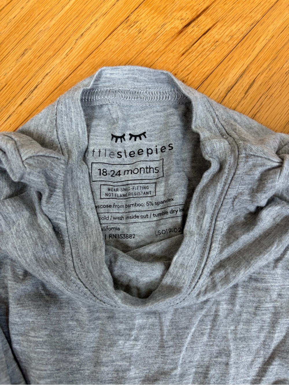 Little Sleepies Gray pajama set 18-24mo